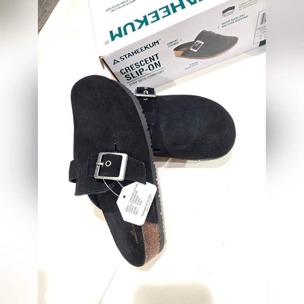 Staheekum‎ Black Crescent Slip-On Shoes